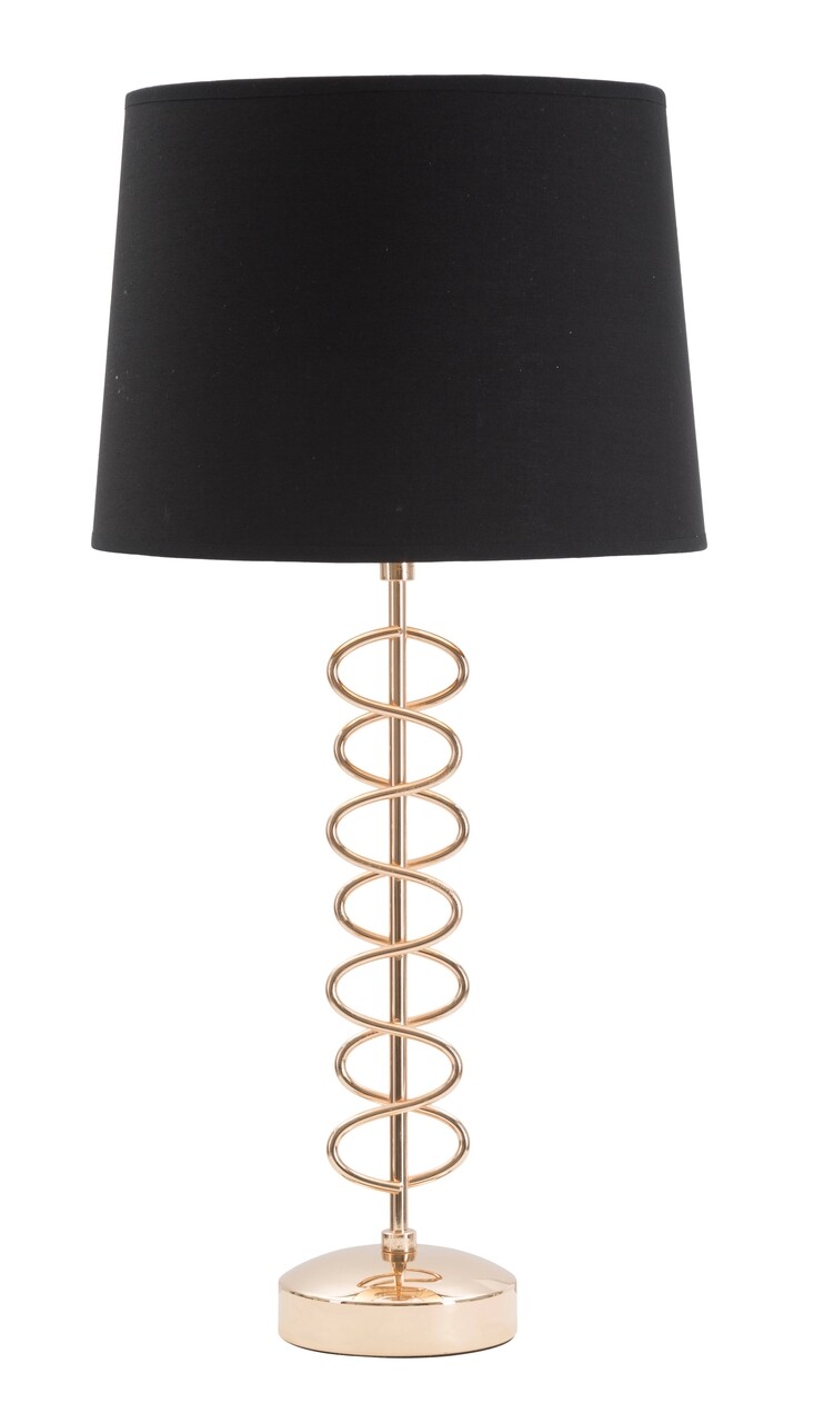 Lampa de masa, Mauro Ferretti, 30x61.5 cm, fier, auriu/negru - imagine 7